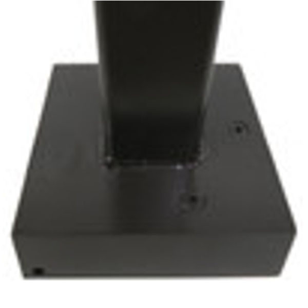 Energy Light, Inc., Square Hinged Base Aluminum Light Pole, 15ft, 4in Wide, Dark Bronze