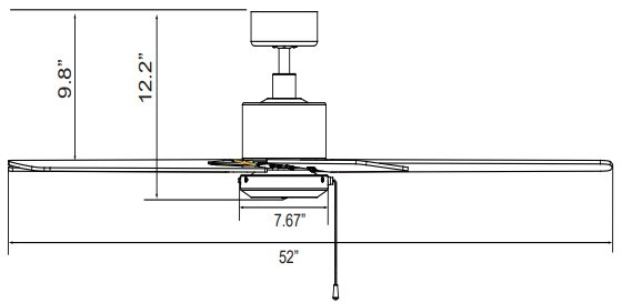 52-Inch Sweep Aldea IV Series, Brushed Nickel with Brushed Nickel Blades, Energy Star Listed