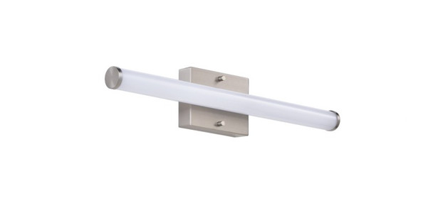 24-Inch LED Round Linear Vanity Light, Brushed Nickel