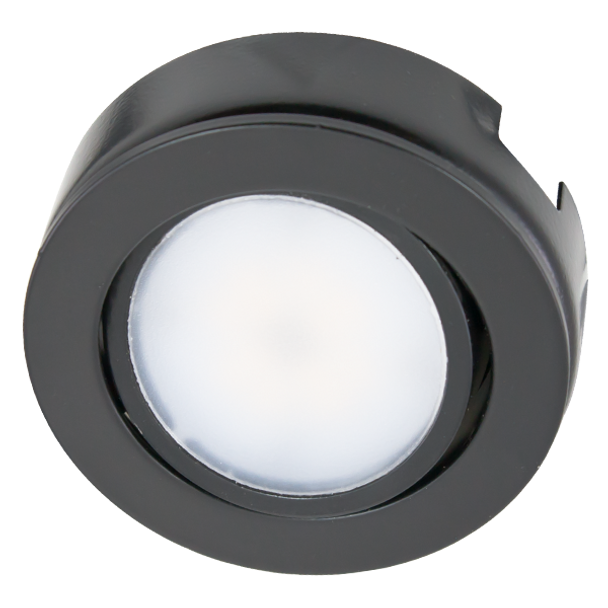 120V Dimmable Puck Light, 3000K CCT, Black