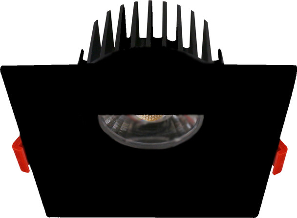 4" Recessed LED, 15W, Dim to Warm, Round Black Trim