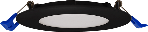4" Ultra Slim Round Recessed LED 9W, 5 CCT, Black Trim