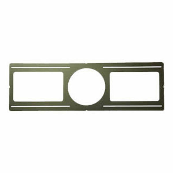 Rough-In Plate, 6" Recessed Fixtures, 26" Length, Galvanized Steel