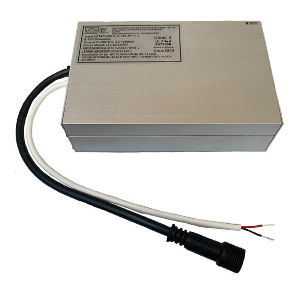 347V Dimmable LED Driver, White, 0-10V Control, Lotus LL10R Compatible