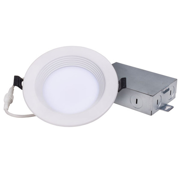 4" LED Smooth Trim Slim Fit Deep Regress Recessed Downlight, 7W, CCT Selectable