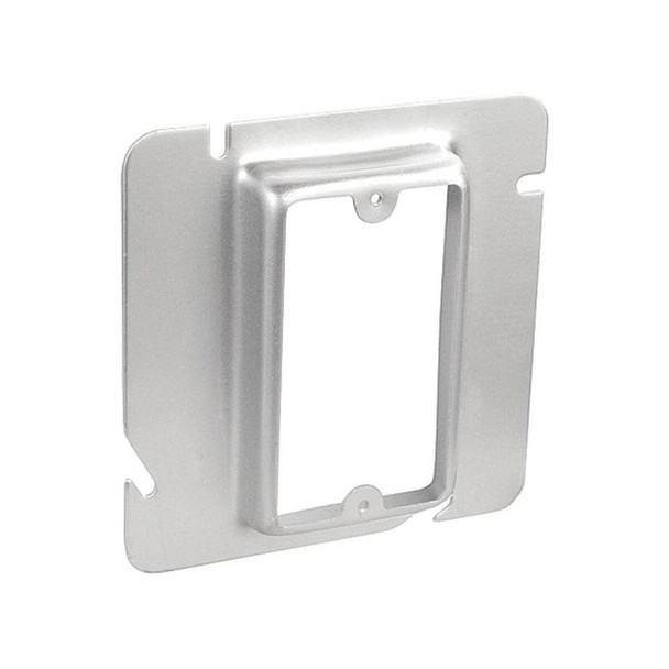 6" Square One Gang Device Ring, 3/4" Raised