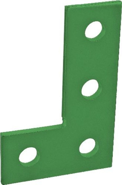 Four-Hole Flat Corner Plate, Green
