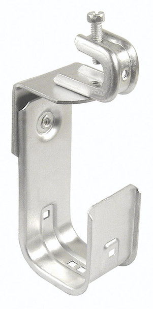 2" J Cable Support Hook with 1/4" Beam Clamp Attachment