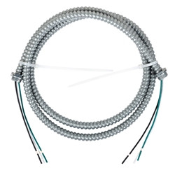 6FT Metal Flexible Conduit, 3/8 inch, 3PIN