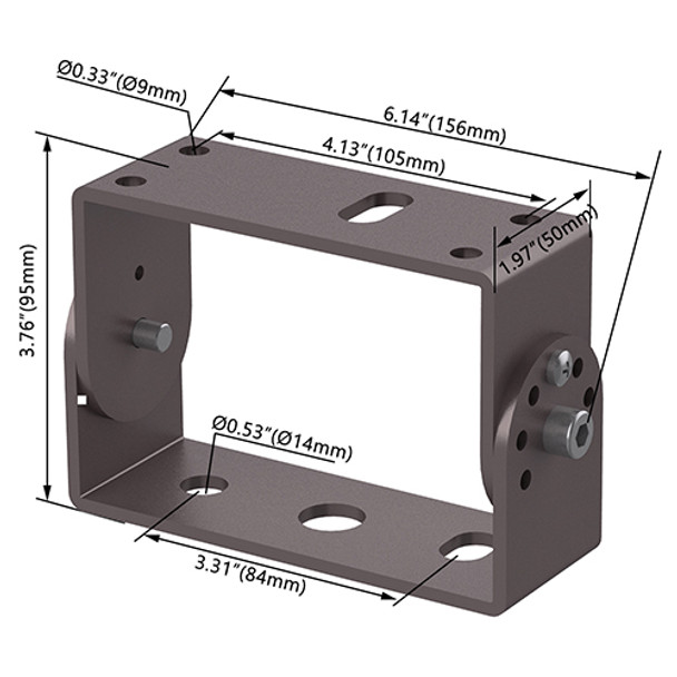 U-Bracket for Selectable LED Flood Light, 100W-450W