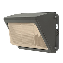 LED Glass Wall Pack Light, 48W-120W Selectable, 2700-4500K Adjustable CCT, Photocell, Generation 2