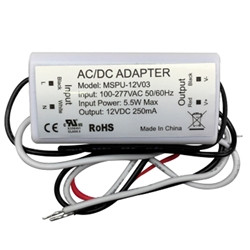 MSPU-12V03, AC120-277V Power Pack, 12VDC Output