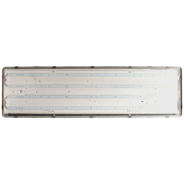 LLVT Series 4FT 100W Multi-Color Temperature Dimmable LED Fixture, Grey Finish
