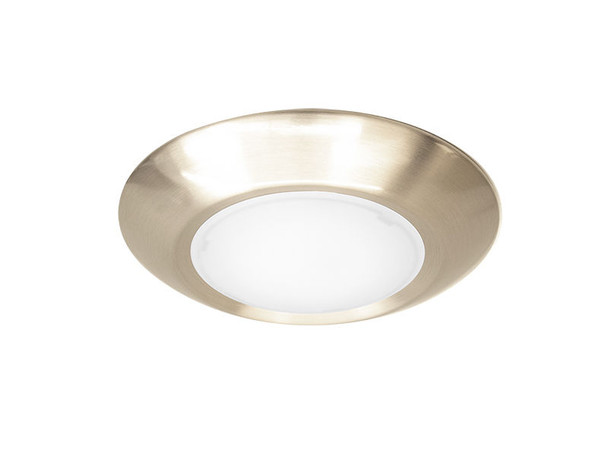 DLSE6 Disk Light, 15W, Multi Color Temperature, Selectable 2700K/3000K/3500K/4000K/5000K, Brushed Nickel