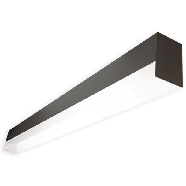 SCX Series LED Superior Architectural Light, 40W, Multi-Color Temperature, 4FT, Dimmable, Direct Lighting, Black Finish