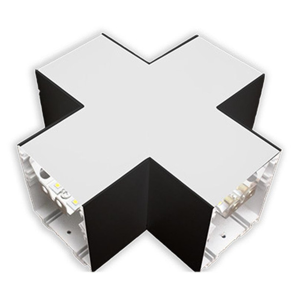 SCX Series X-Shaped Corner Fixture Module, 10W, Multi-Color Temperature, 1FT, Dimmable, Black Finish image 2