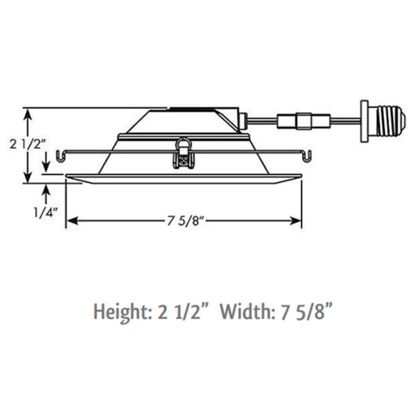 6" LED Adjustable Baffle Trim, 5000K