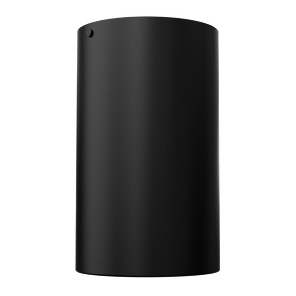 6 Inch by 10 Inch 20W RGBW Cylinder Light, Damp Location, Black
