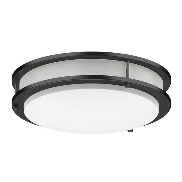 16W LED 5CCT Double Ring Flush Mount, 120V image 2