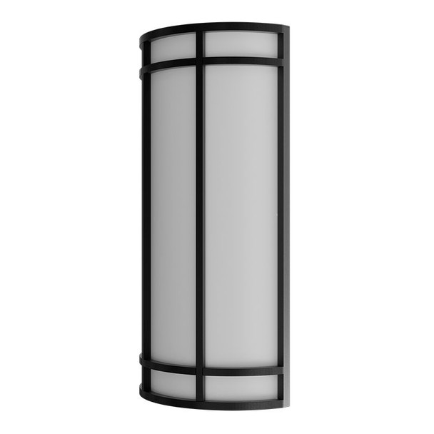 18-Inch Outdoor/Indoor LED Decorative Wall Sconce, 120-277V, 15W/20W/25W, 80lm/w, 30K/40K/50K, Black