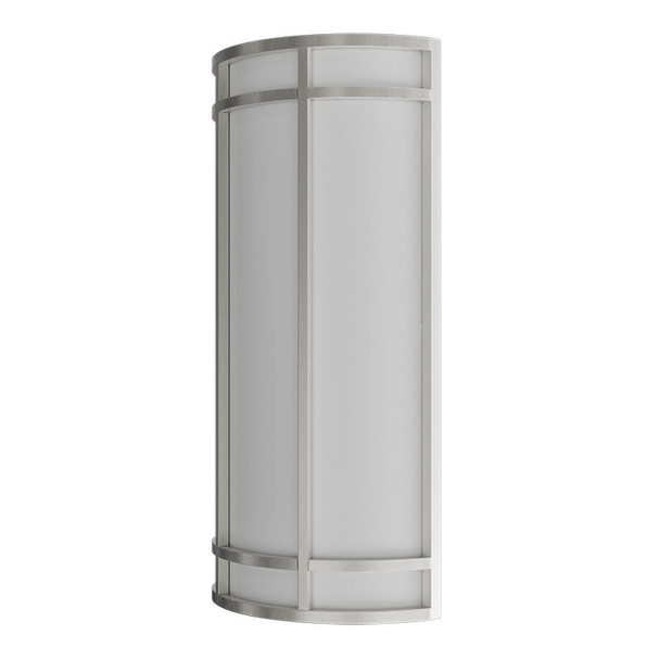 18-Inch Outdoor/Indoor LED Decorative Wall Sconce, 120-277V, 15W/20W/25W, 80lm/w, 30K/40K/50K, Silver