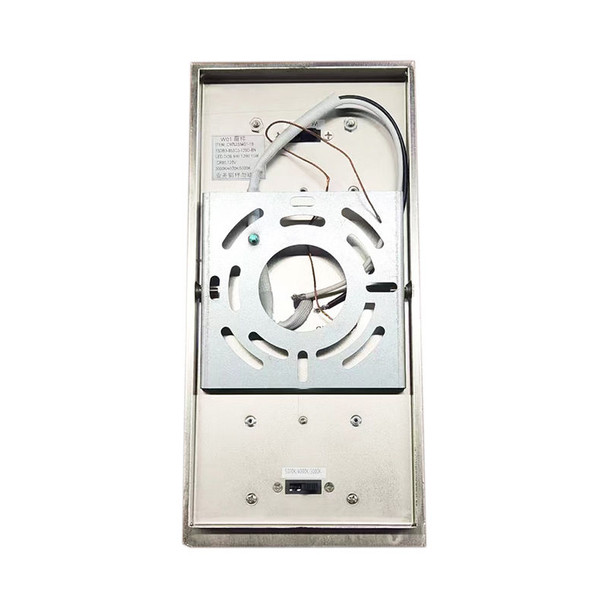 Modern Indoor Wall Sconce, Power and CCT Adjustable, 9W/12W/15W, 80lm/w, 30K/40K/50K, Brushed Nickel