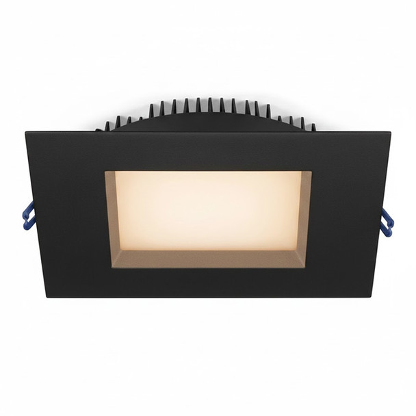 4" Square Recessed LED, 4100K, Black
