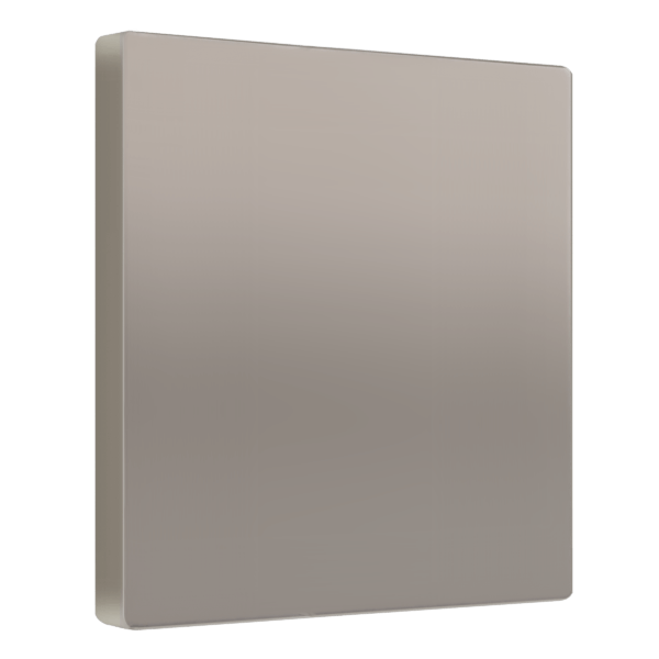 Screwless Blank Wall Plate, 2-Gang