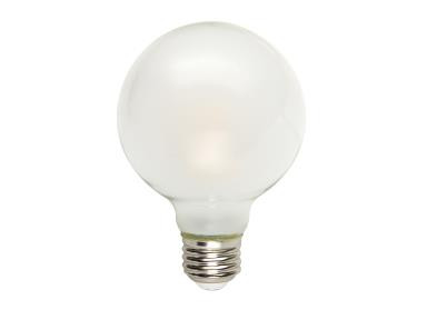 Enclosed Frosted Filament, 3W, G25 Globe, Dimmable, 5000K