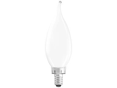 Enclosed Frosted Filament Lamp, 3.5 Watt, Blunt Tip, 2700K, E12 Base