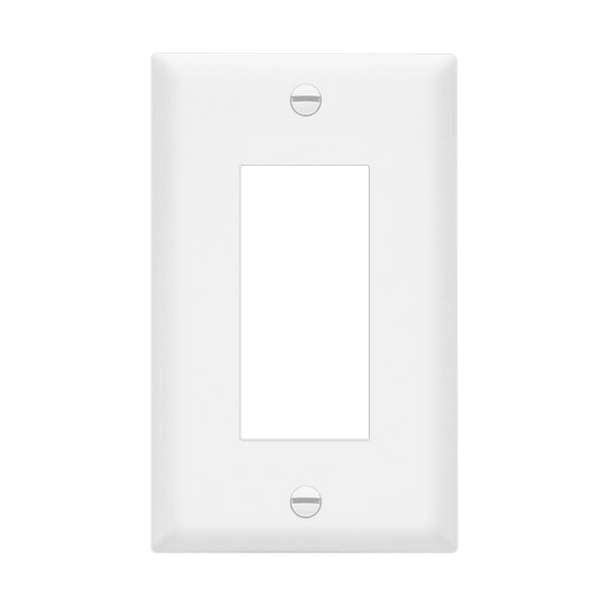1-Gang Decorator/GFCI, Mid-Size, Thermoplastic Wall Plate.Red