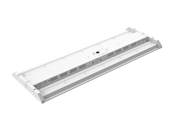 Everest 4 ft. High Bay, 56,000 lm, 120-277V, 4000K, Frosted Acrylic Lens, Narrow Distribution, 25W Battery Backup