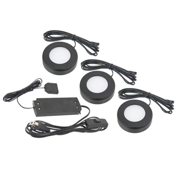 American Lighting OMNI LED Puck Light, 3 Pack Kit