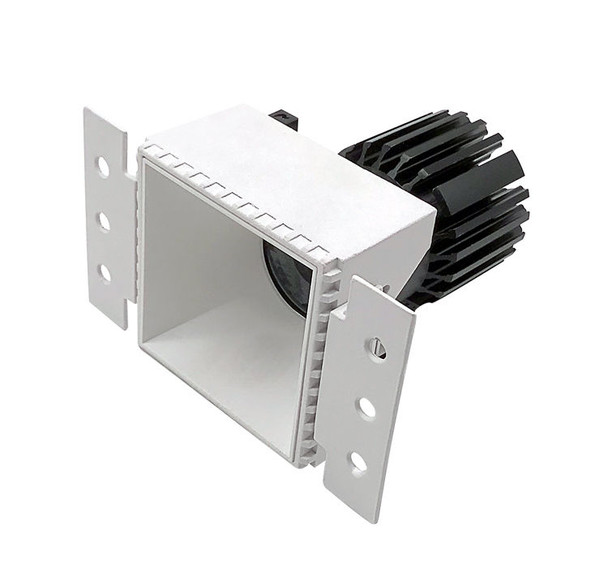 4” LED Architectural Trimless Square Recessed Light, 10W, Multi CCT, Matte Gold/White/Black/Clear/Matte Silver