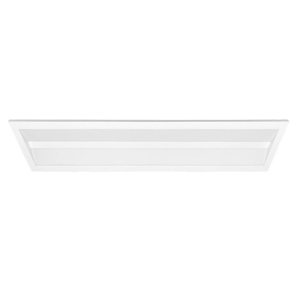 1x4 Architectural Sloped-Lens Troffer, Power and CCT Adjustable, 25W/30W/36W, 125LM/W, 35K/40K/50K