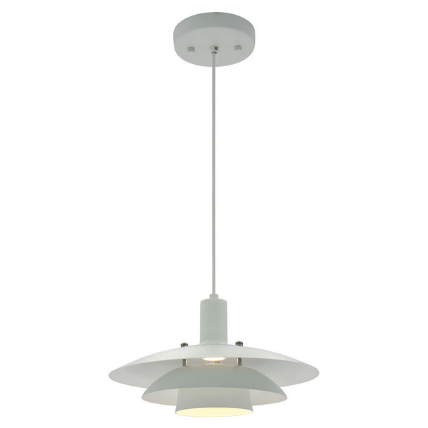 12" Modern Designer LED Pendant, 5FT Adjustable Cord, 10W, 500lm, 2700K/3000K/3500K/4000K/5000K