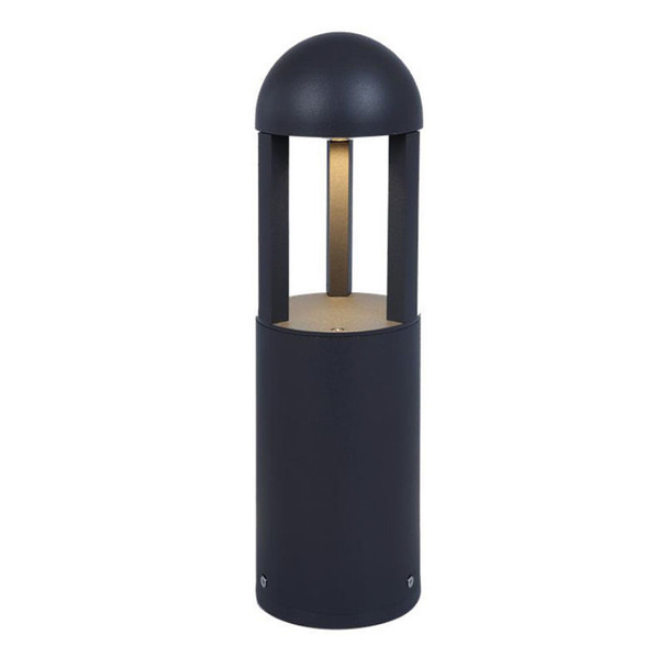 16" Round Bollard, Open Design, Power and CCT Adjustable, Black and Bronze Finish