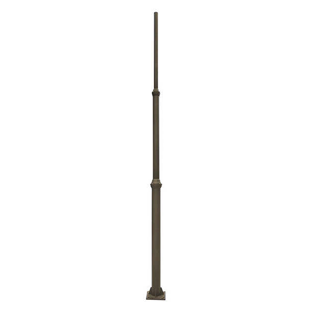120In Decorative Pole D1 Series, 3Pc, 2.36In Tenon