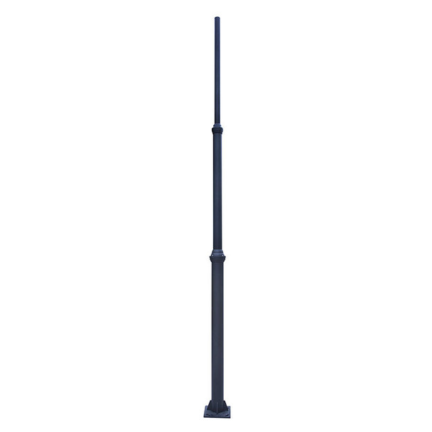 Decorative Pole D1 Series, 3Pc, 144In, 2.36In Tenon
