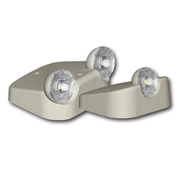Mini Indoor LED Remote Head, Double Head, Black Housing, 3.6V