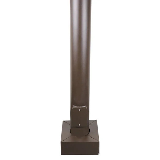 39 Foot Round Tapered Steel Light Pole, 9 Inch Diameter, 11 Gauge