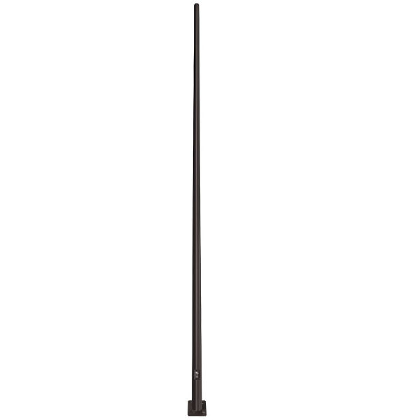 25 Foot Round Tapered Steel Light Pole, 6.6 Inch Diameter, 11 Gauge, Quick Ship