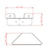 ProLED Select Linear Wrap, 45 Degree Mounting Bracket