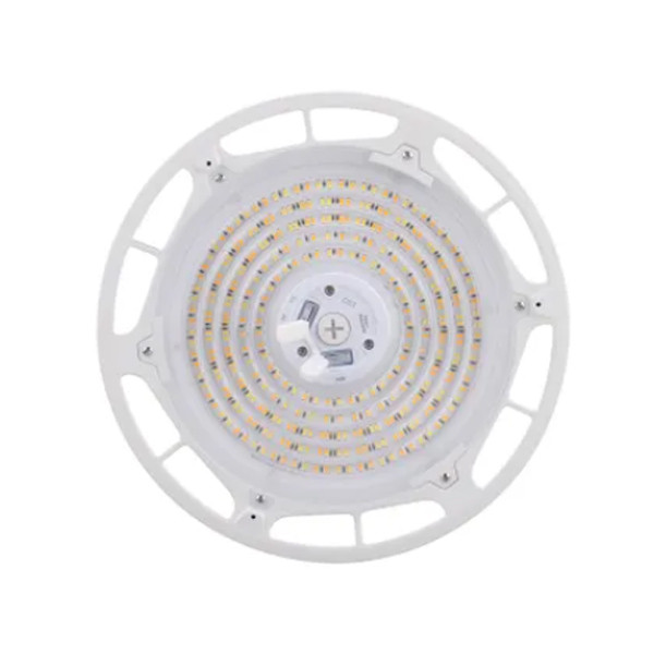HoverBay Round Highbay, 100W, CCT Selectable, Universal Voltage 120-277 VAC, White Housing