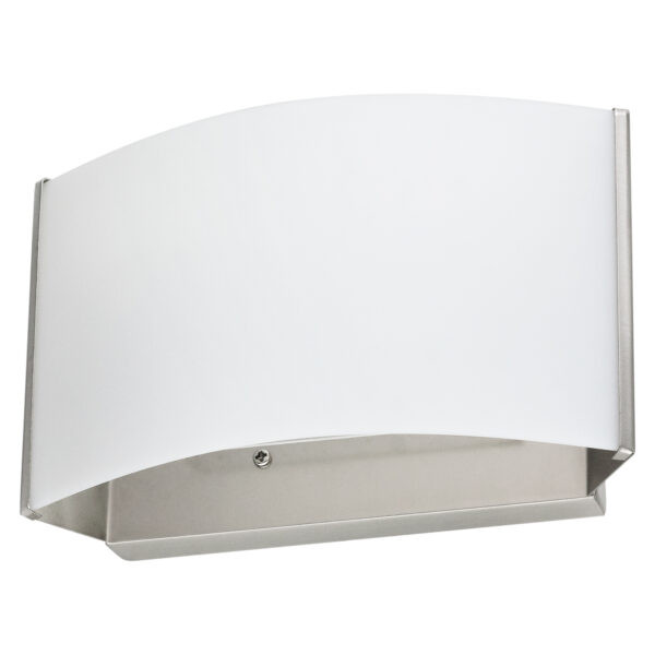LED Decorative Wall Sconce Light Fixture, 10 Watts, 90 CRI, CCT Selectable 30K/40K/50K, Brushed Nickel