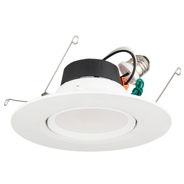 LED 5/6" Round Retrofit Gimbal Downlight, 11W, 90CRI, Dimmable, Energy Star, 27K/30K/35K/40K/50K