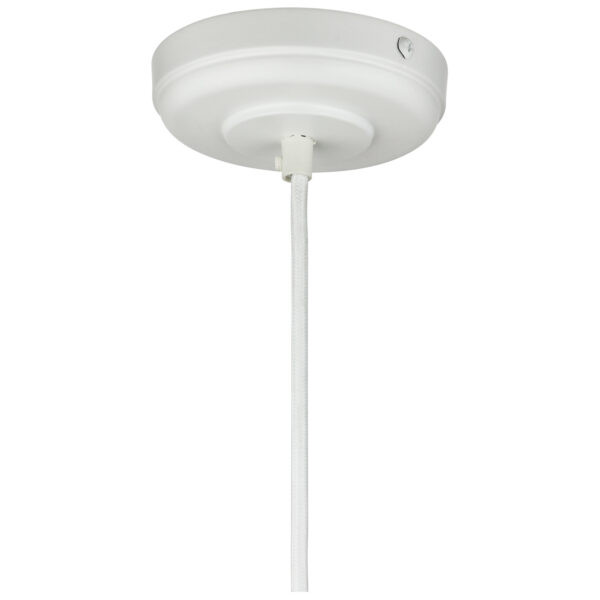 Pendant Vintage Antique Style Fixture, Matte White Finish