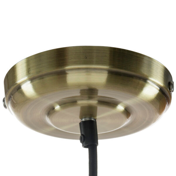 Antique Oil Rubbed Bronze Shallow Dish Shade Pendant, Farmhouse Country-Chic Style Fixture, 10-Inch Wide Canopy Cage