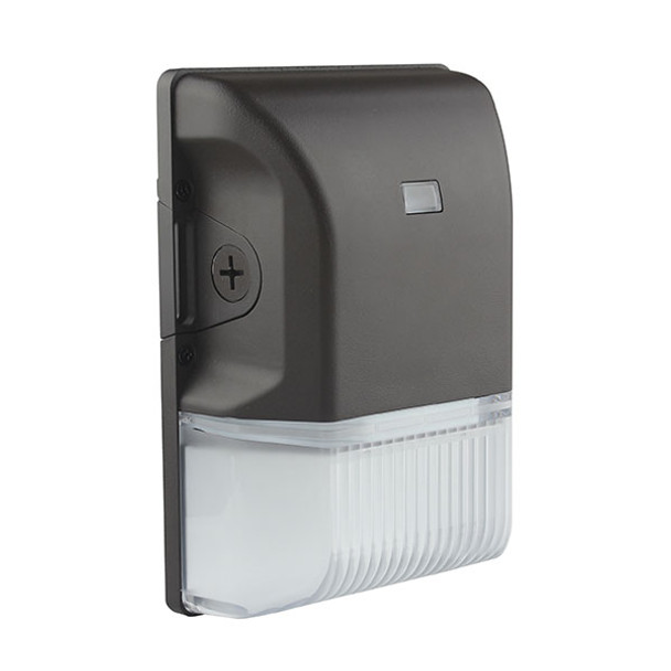 LED Wall Pack Fixture, Striped Clear Plastic Lens, 30W, 3000K-5000K