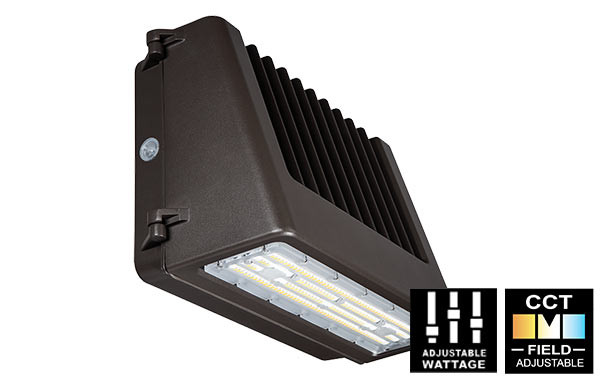 LED Wall Pack, 80W, Field Adjustable, 3000K/4000K/5000K